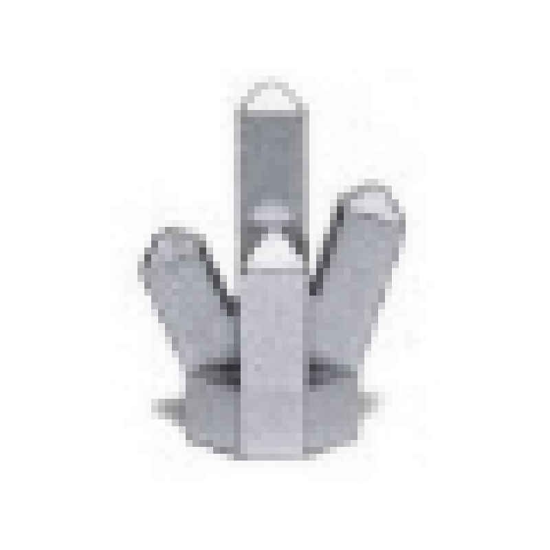 Rots 1x1 Kristal 5 punten Metallic Silver